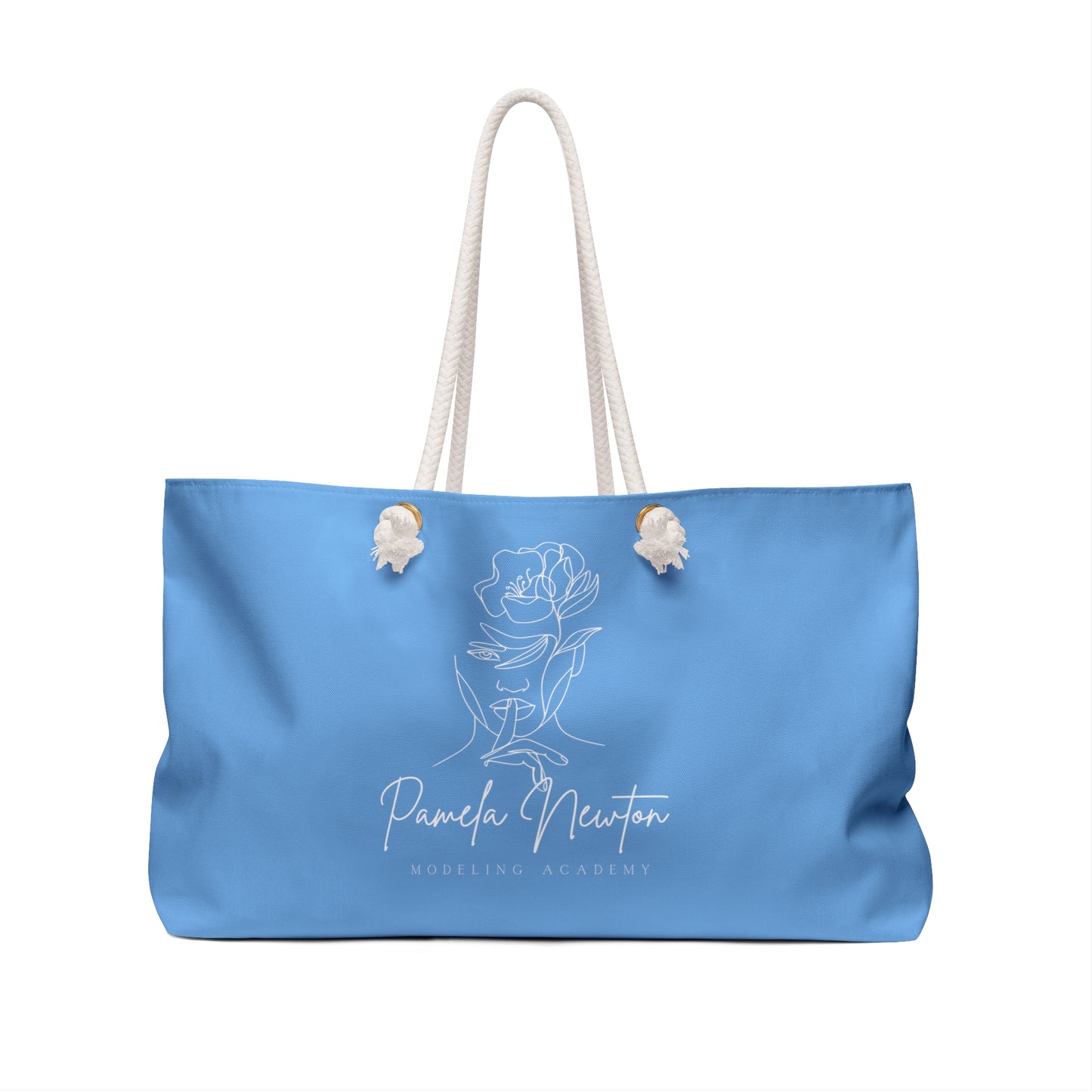 Pamela Newton Modeling Academy Light Blue  Weekender Bag