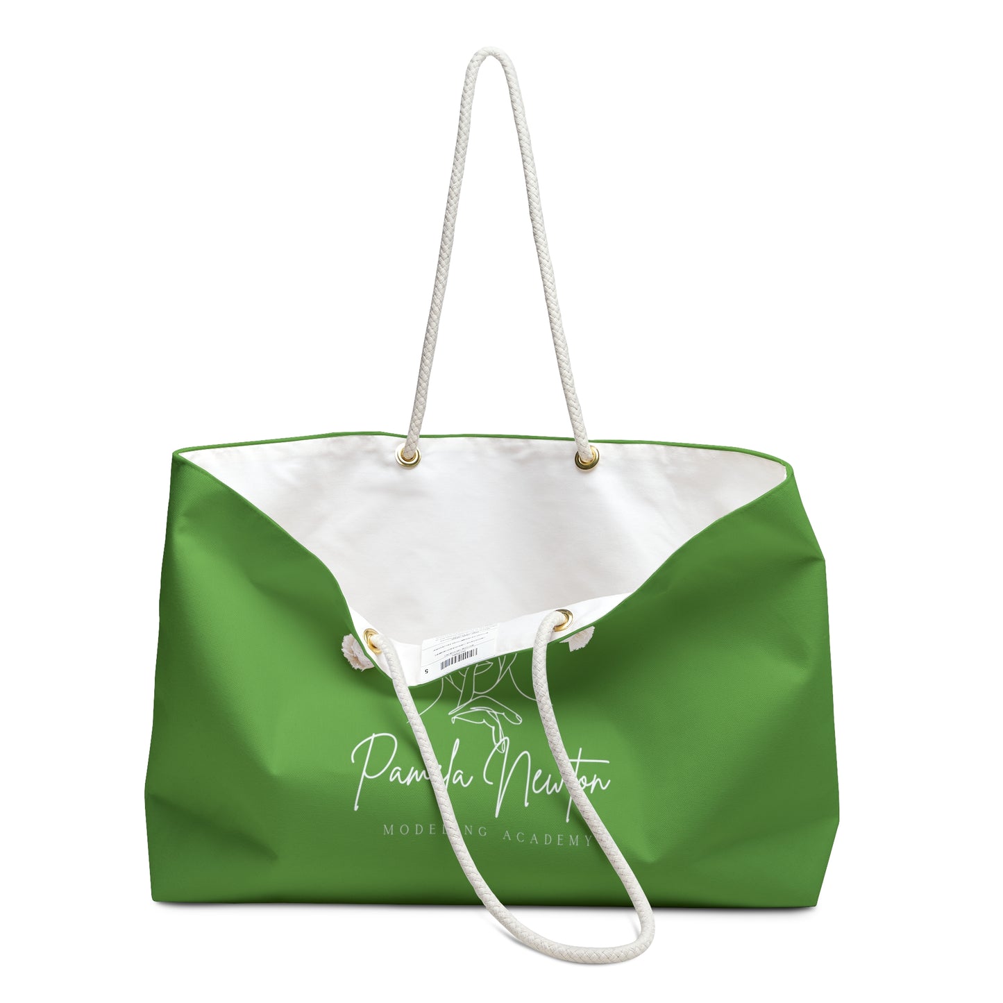 Pamela Newton Modeling Academy Light Green  Weekender Bag