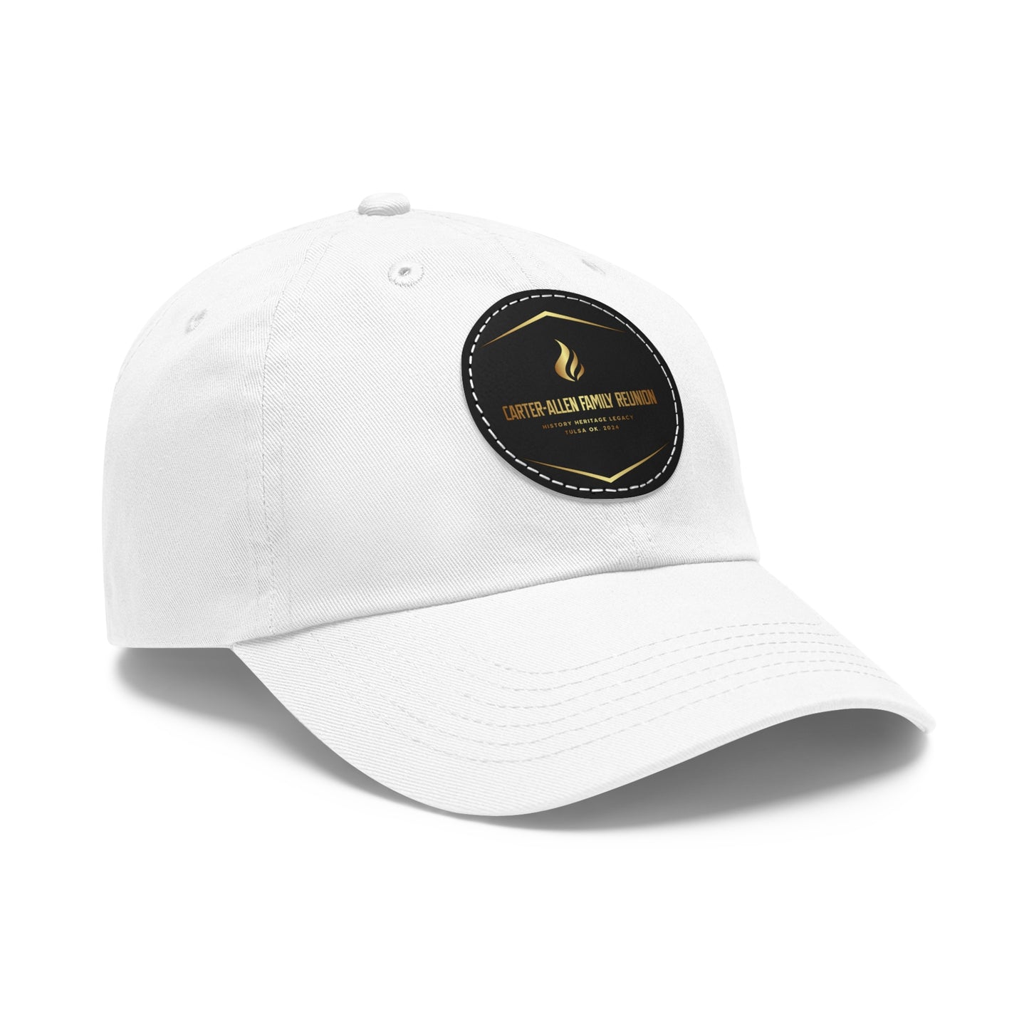 Carter Allen Dad Hat with Leather Patch (Round)