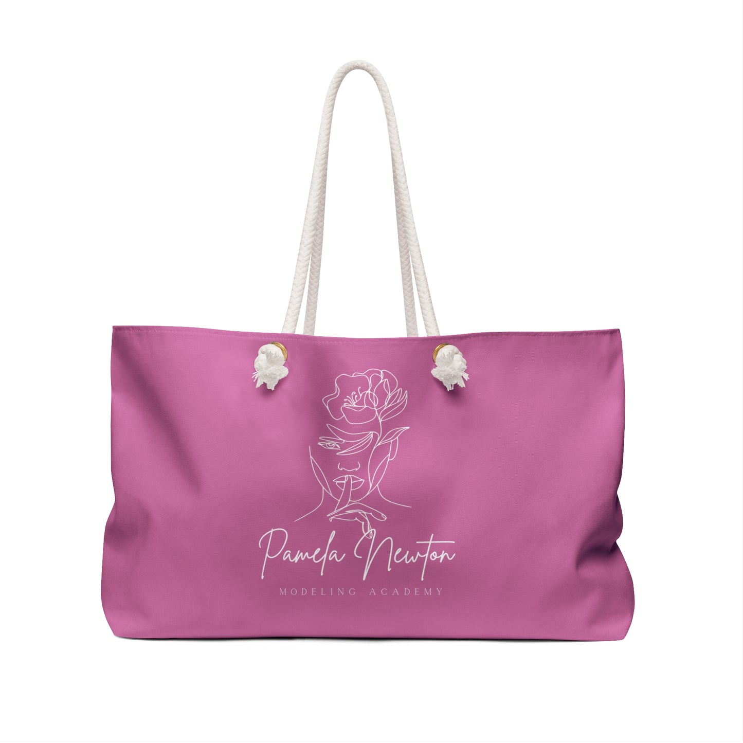 Pamela Newton Modeling Academy Light Pink  Weekender Bag
