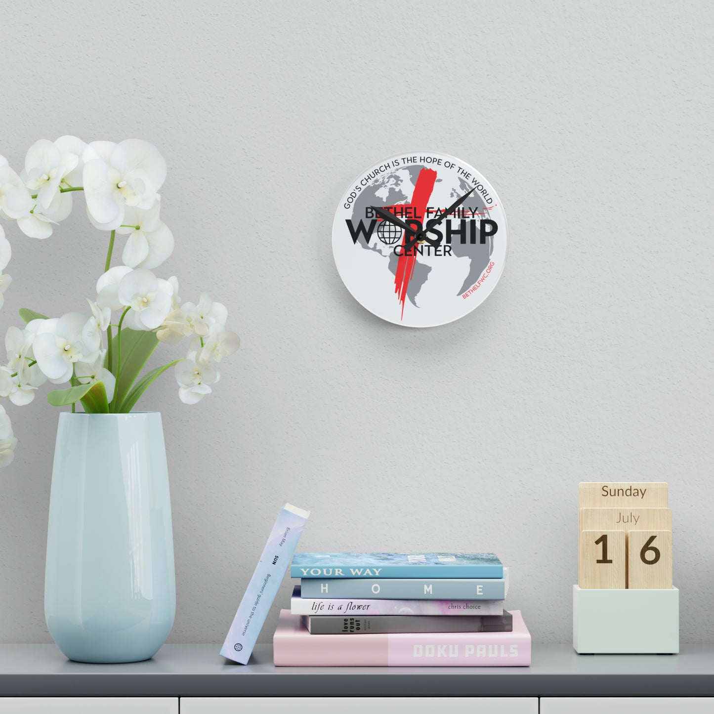 BFWC Acrylic Wall Clock
