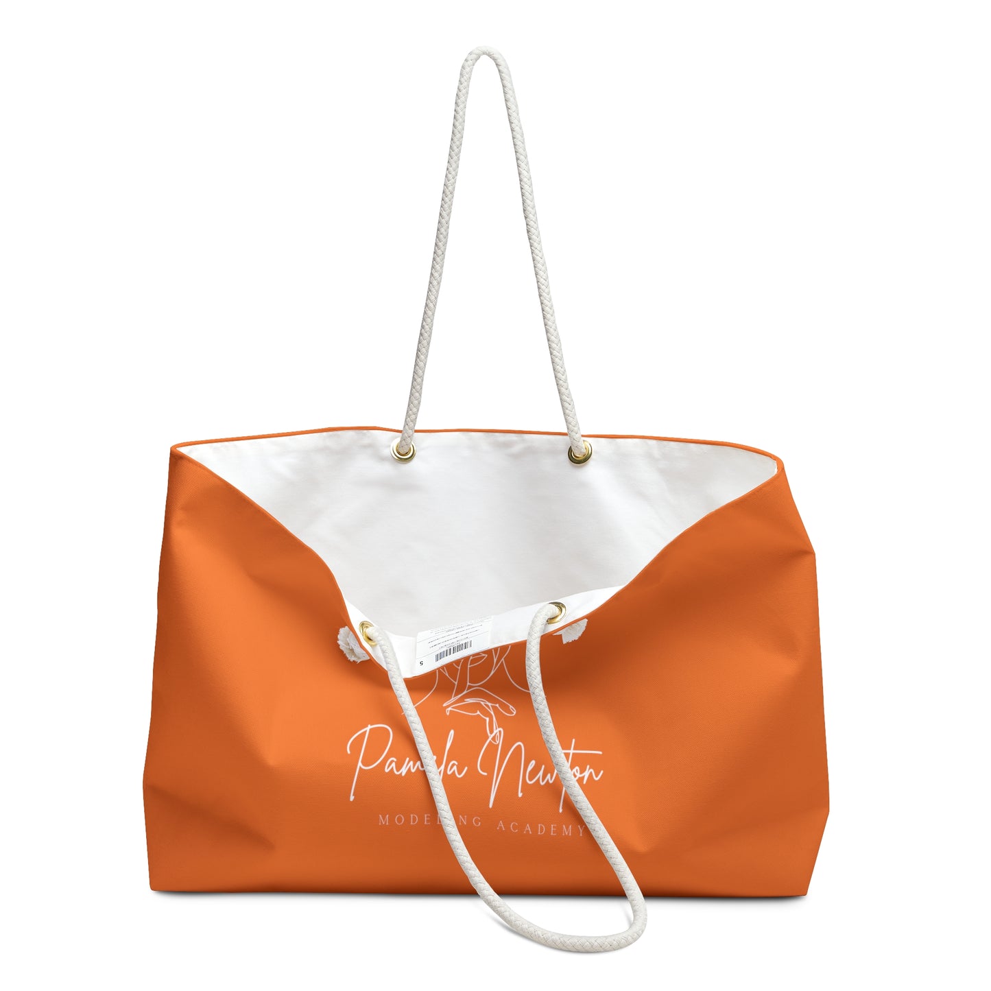 Pamela Newton Modeling Academy Light Orange  Weekender Bag
