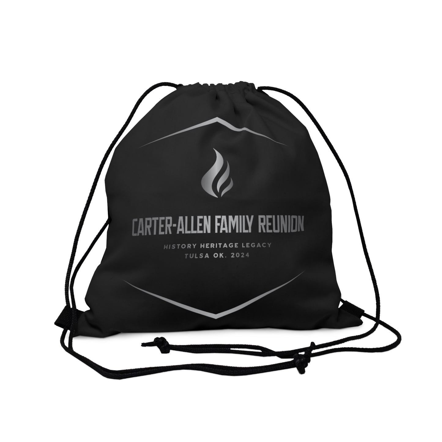 Carter-Allen Black Outdoor Drawstring Bag