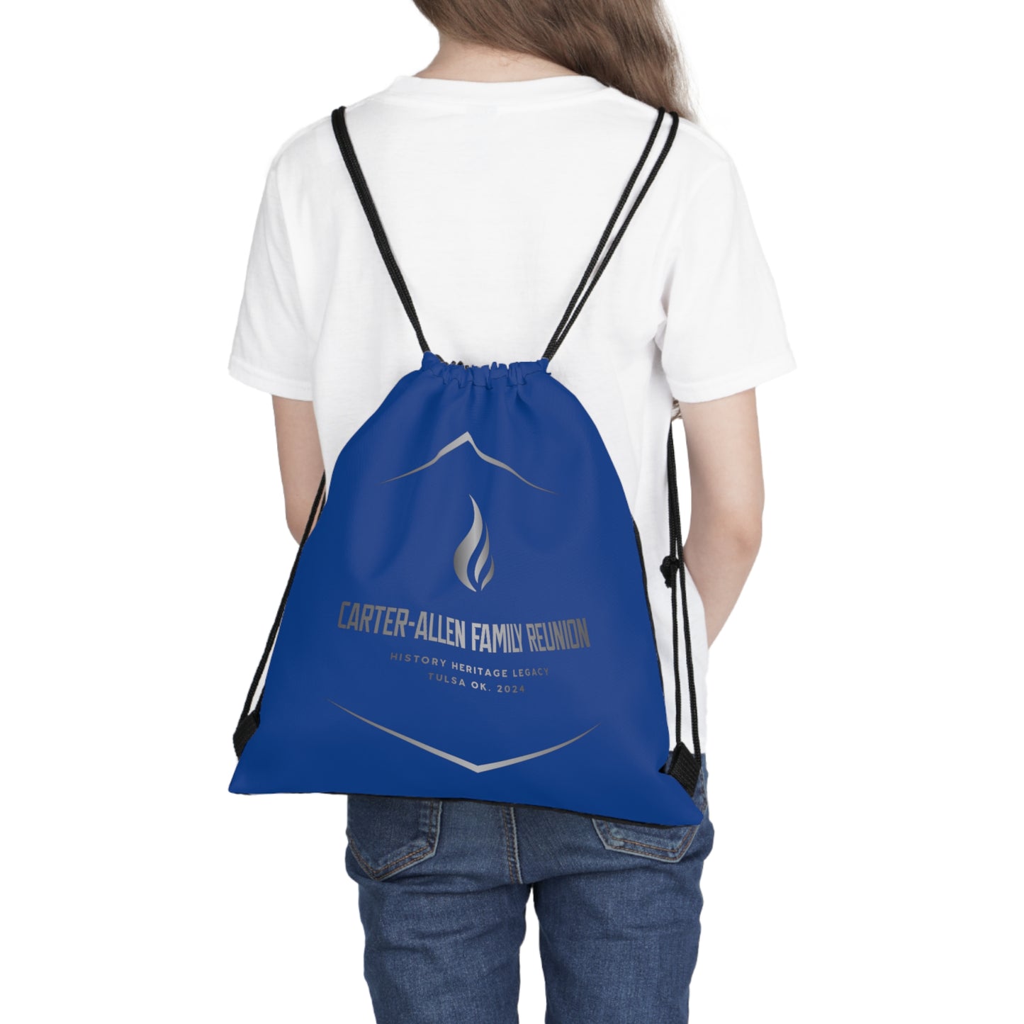 Carter-Allen Blue Outdoor Drawstring Bag
