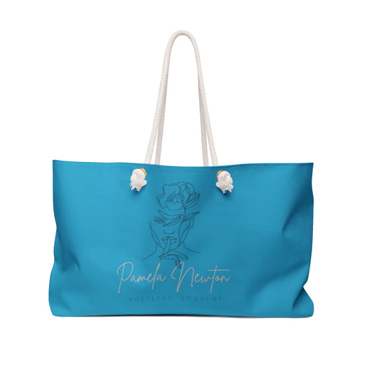 Pamela Newton Modeling Academy Turquoise Weekender Bag