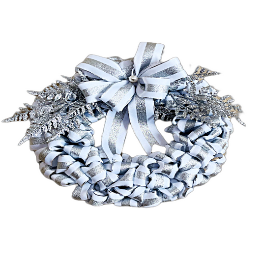 Silver & White Wreath